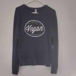 Women's Vegan Graphic Charcoal Sweatshirt